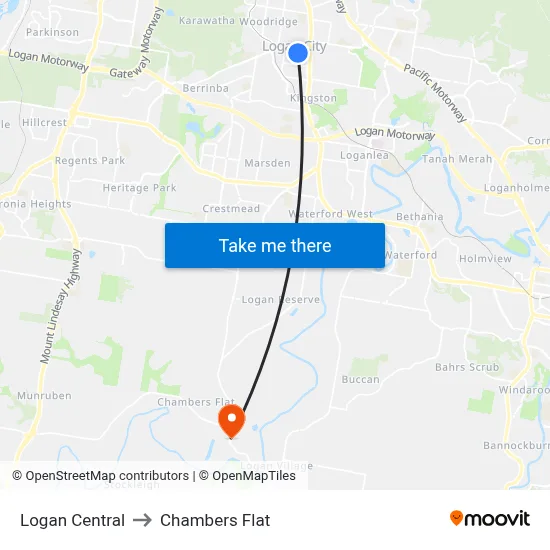 Logan Central to Chambers Flat map