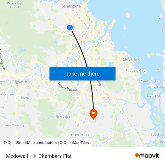 Mcdowall to Chambers Flat map