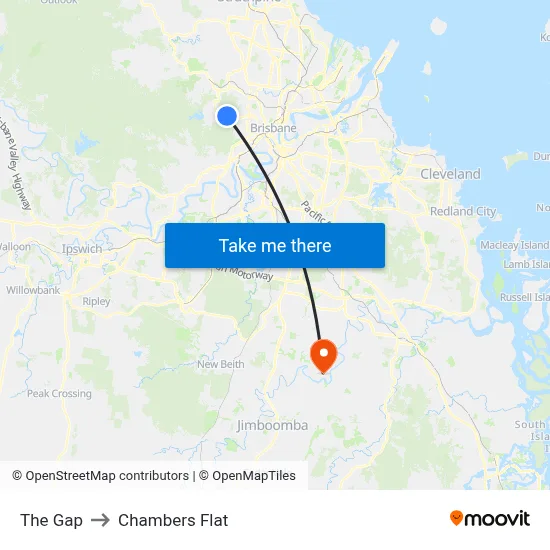 The Gap to Chambers Flat map