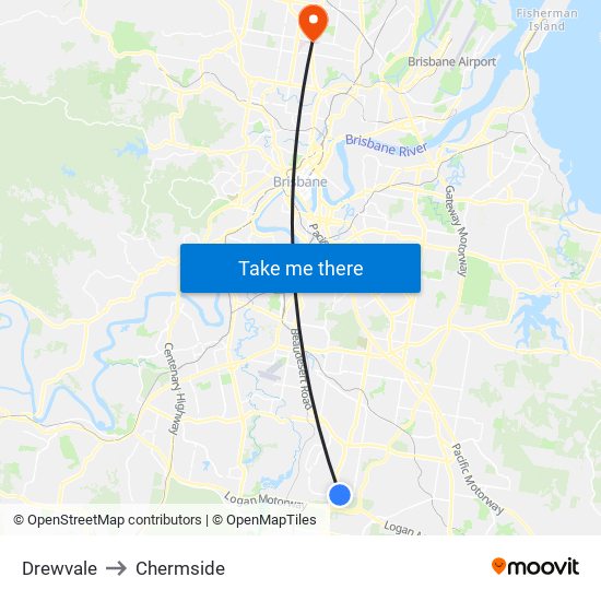 Drewvale to Chermside map