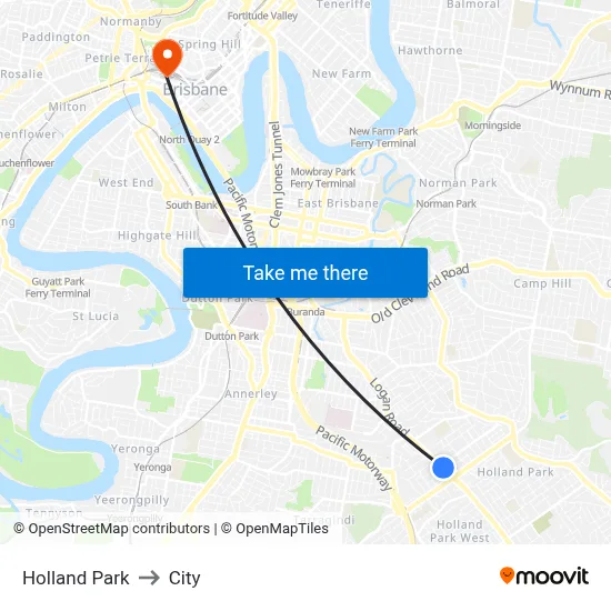 Holland Park to City map