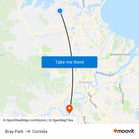 Bray Park to Corinda map