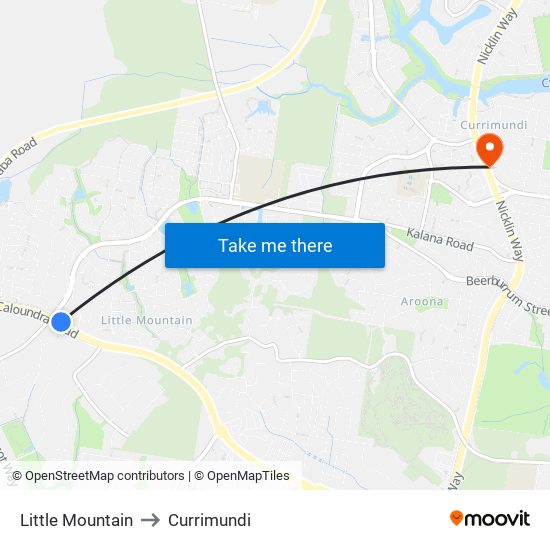 Little Mountain to Currimundi map