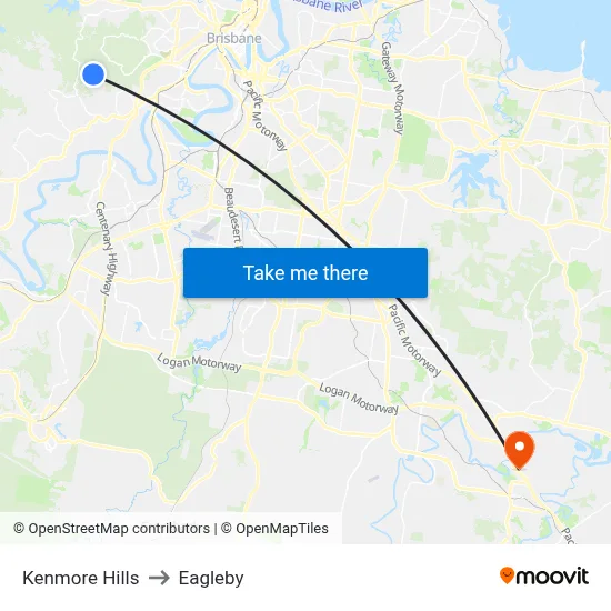 Kenmore Hills to Eagleby map