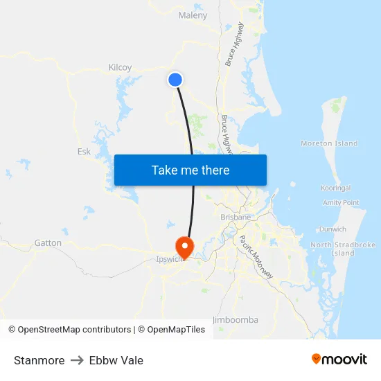 Stanmore to Ebbw Vale map