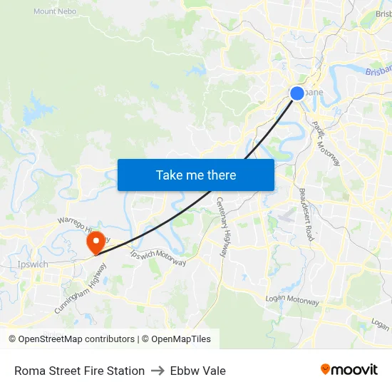 Roma Street Fire Station to Ebbw Vale map