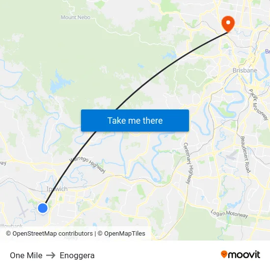 One Mile to Enoggera map