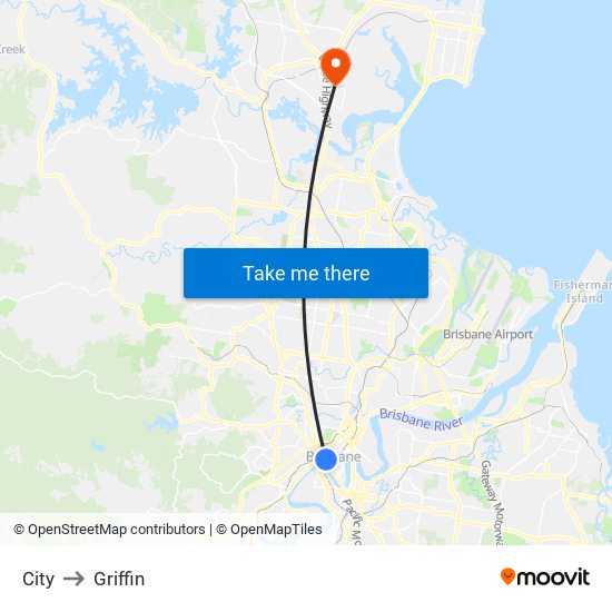 City to Griffin map