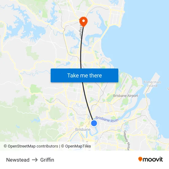 Newstead to Griffin map