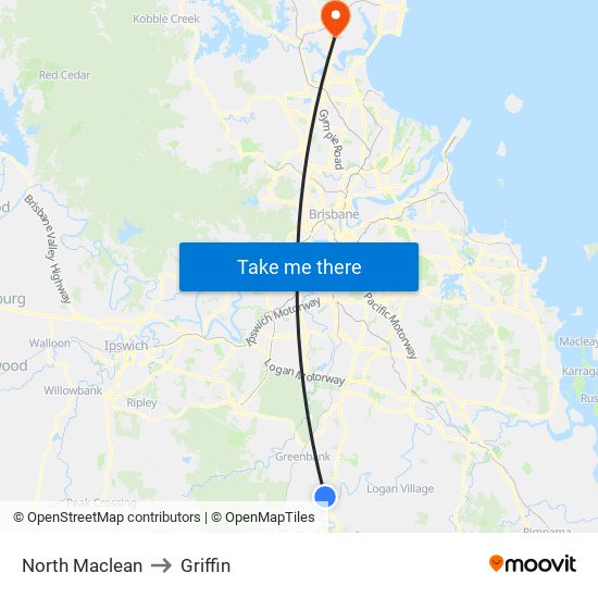 North Maclean to Griffin, Brisbane with public transportation