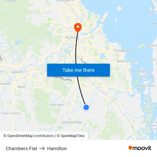 Chambers Flat to Hamilton map
