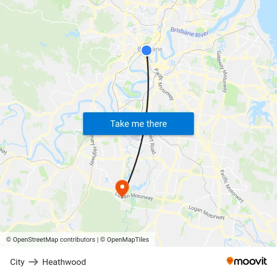 City to Heathwood map