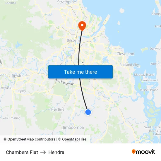 Chambers Flat to Hendra map