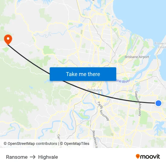 Ransome to Highvale map