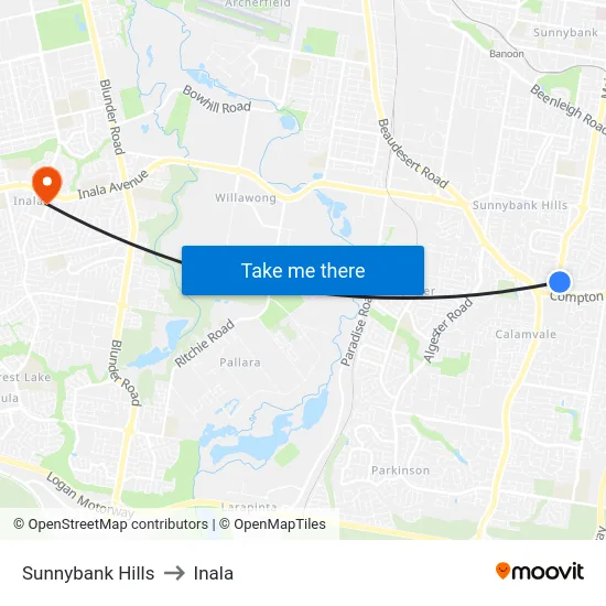 Sunnybank Hills to Inala map