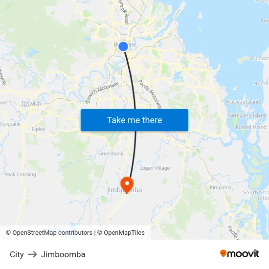 City to Jimboomba map