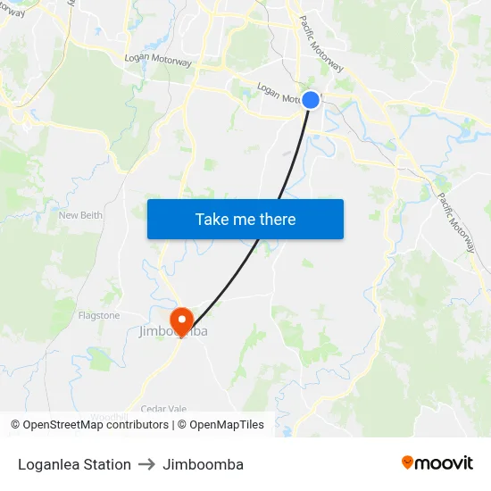 Loganlea Station to Jimboomba map