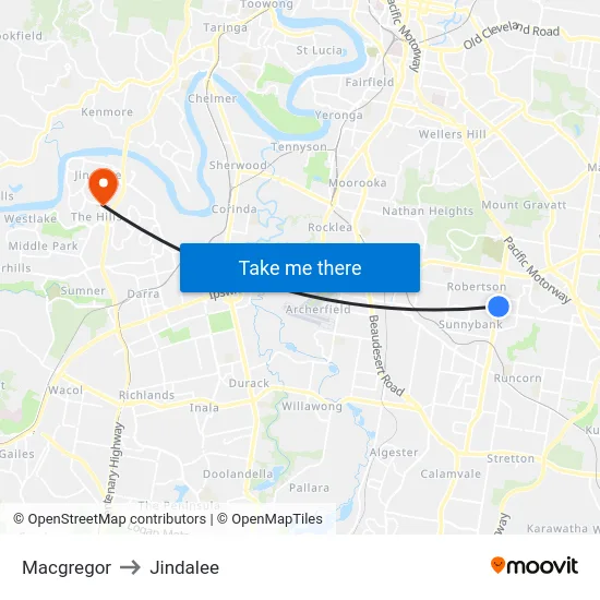 Macgregor to Jindalee map