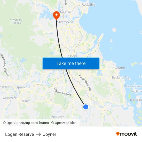 Logan Reserve to Joyner map