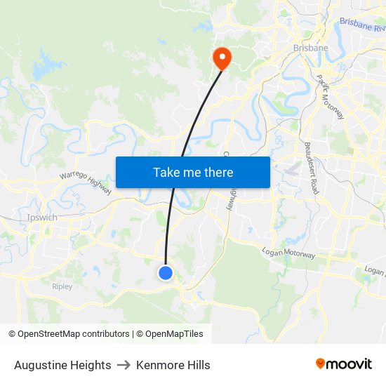 Augustine Heights to Kenmore Hills map