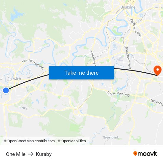 One Mile to Kuraby map