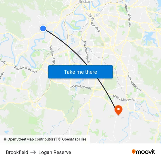 Brookfield to Logan Reserve map