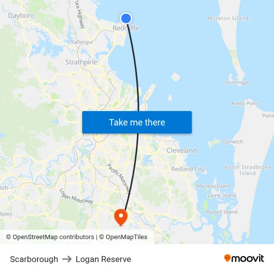 Scarborough to Logan Reserve map