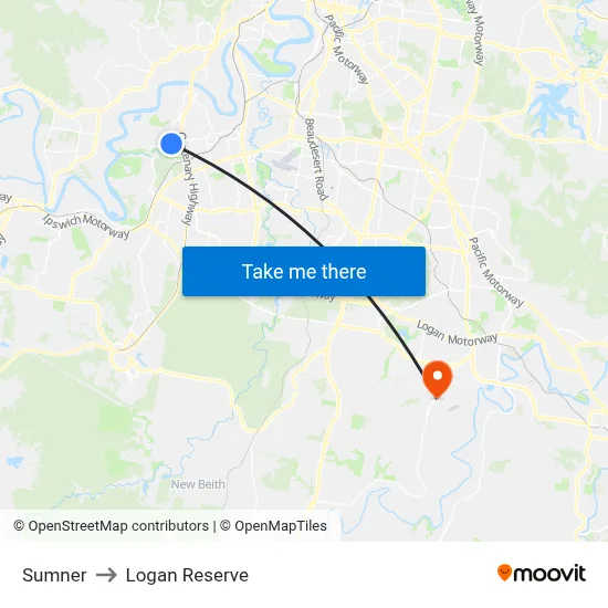 Sumner to Logan Reserve map