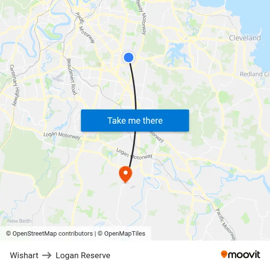 Wishart to Logan Reserve map