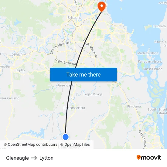 Gleneagle to Lytton map