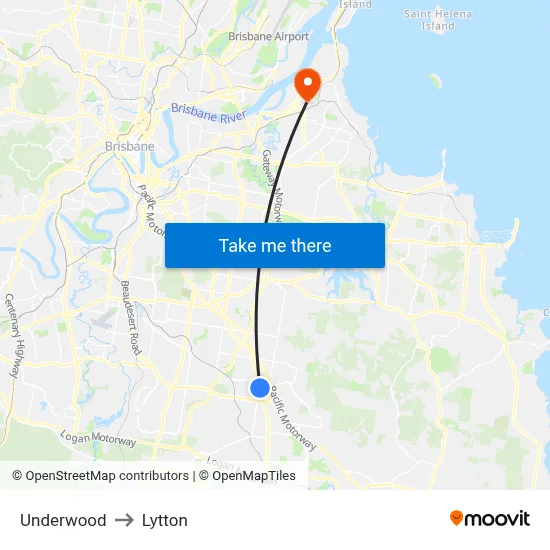 Underwood to Lytton map