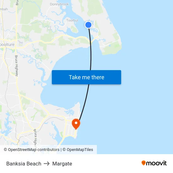 Banksia Beach to Margate map
