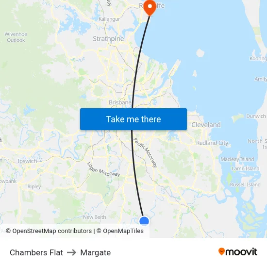 Chambers Flat to Margate map