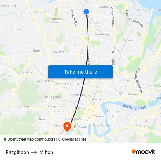 Fitzgibbon to Milton map