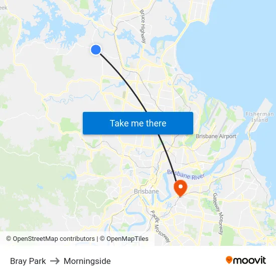 Bray Park to Morningside map