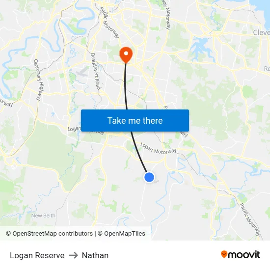 Logan Reserve to Nathan map