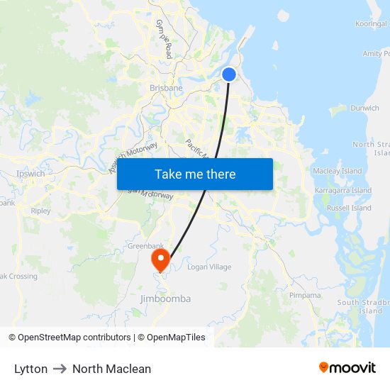 Lytton to North Maclean map