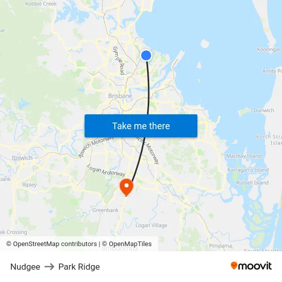 Nudgee to Park Ridge map
