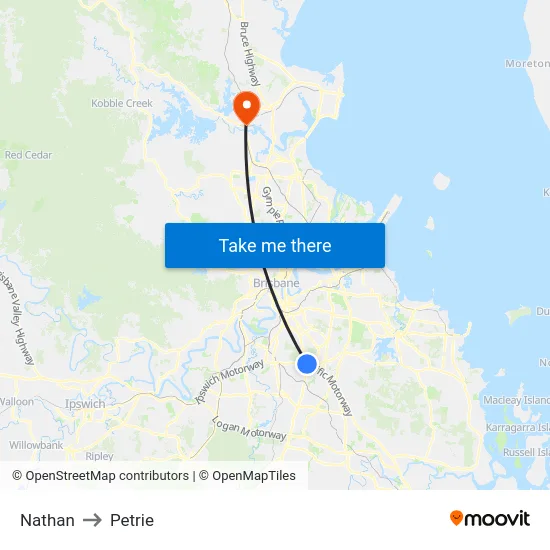 Nathan to Petrie map