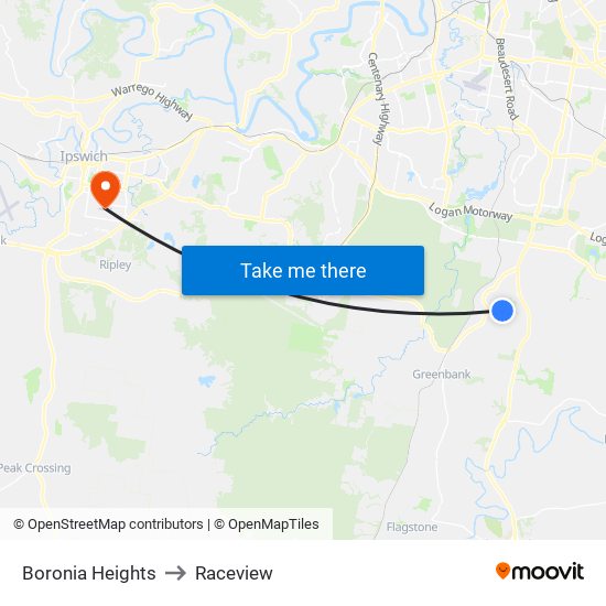 Boronia Heights to Raceview map