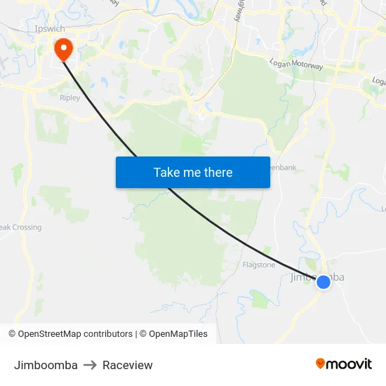 Jimboomba to Raceview map