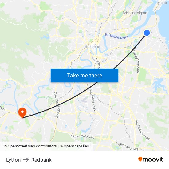 Lytton to Redbank map