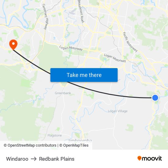 Windaroo to Redbank Plains map