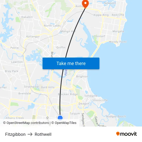Fitzgibbon to Rothwell map