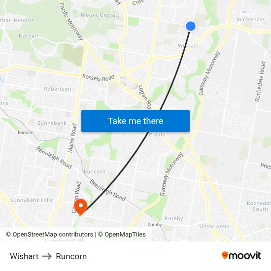 Wishart to Runcorn map