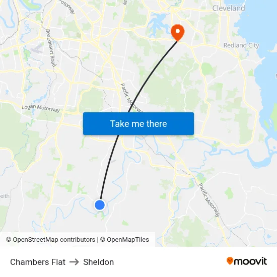 Chambers Flat to Sheldon map