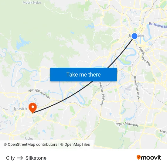 City to Silkstone map