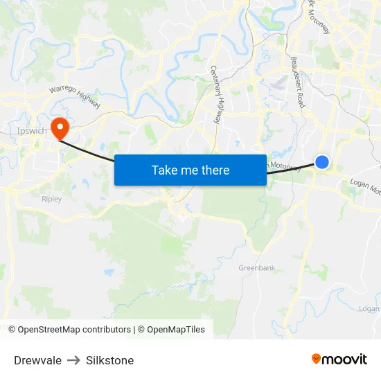 Drewvale to Silkstone map