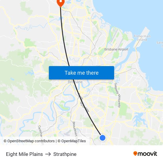 Eight Mile Plains to Strathpine map