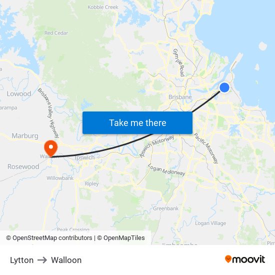 Lytton to Walloon map